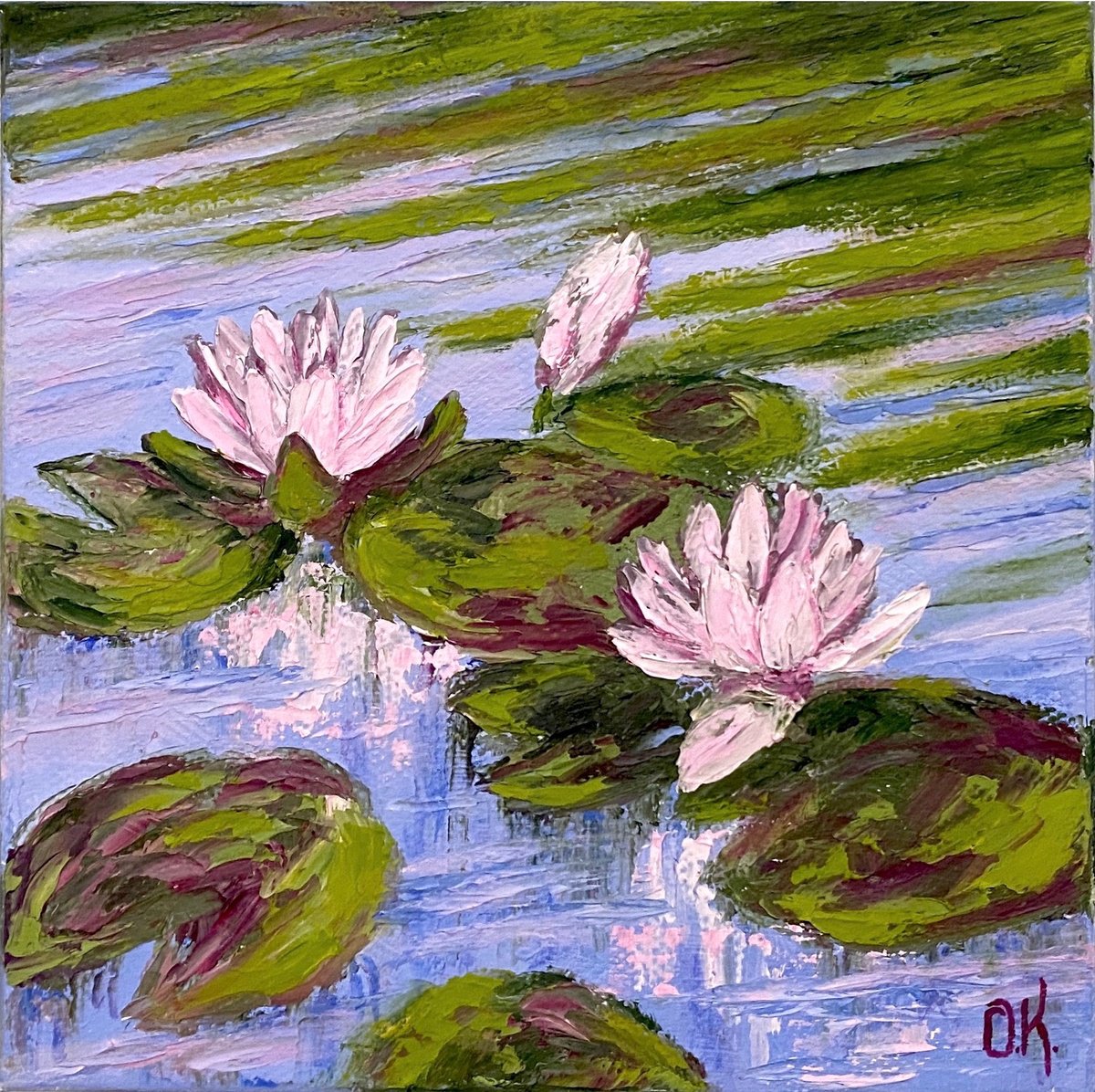 Three lilies by Olga Kurbanova