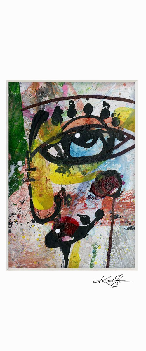 Little Funky Face 34 - Abstract Painting by Kathy Morton Stanion by Kathy Morton Stanion