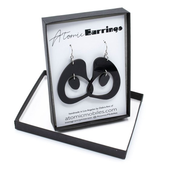 MODular Boomerang Stabile Sculpture + Earrings - Wearable Art!