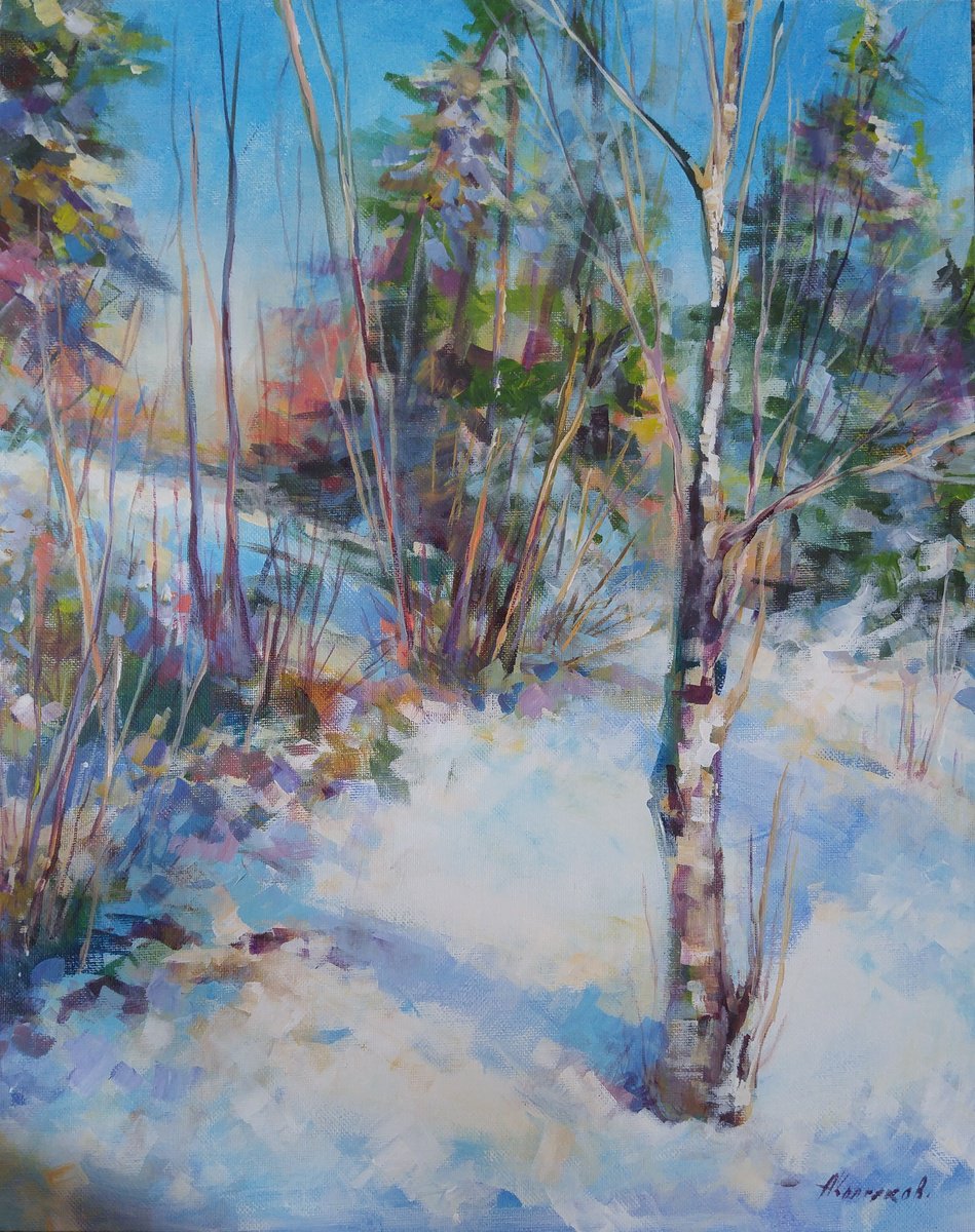  Warm Snow By Alexander Koltakov, 16 X 20, Artwork For Sale On Artfinder