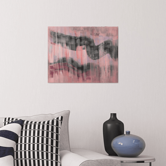 Abstract Black & Pink