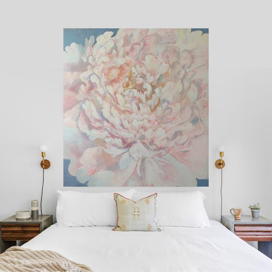 Large Peony Painting ‘’Heart’’