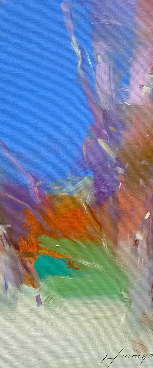 Trees, Original oil painting, Handmade artwork, One of a kind by Vahe Yeremyan