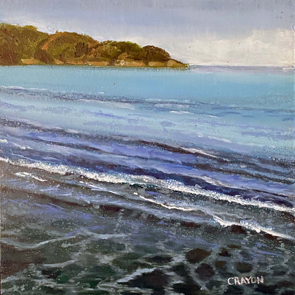 Relaxing Shoreline by Dennis Crayon