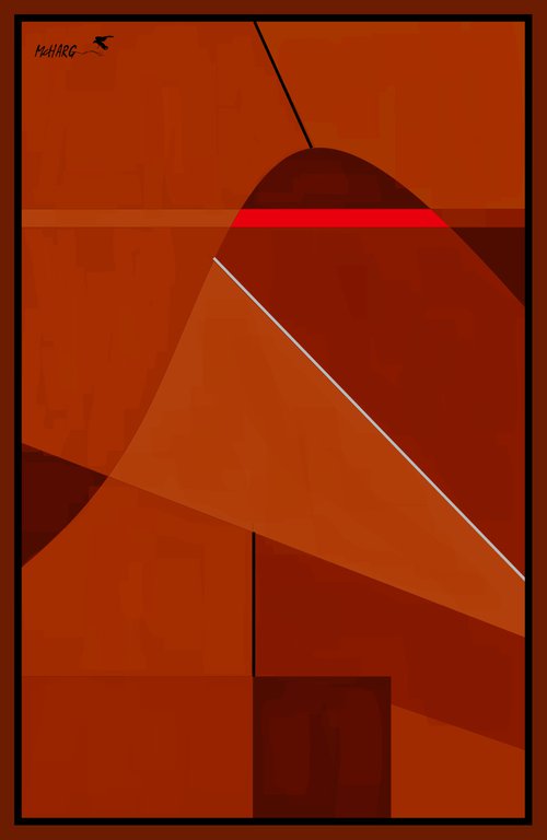 SHADES OF RED   39"X60" by Joe McHarg