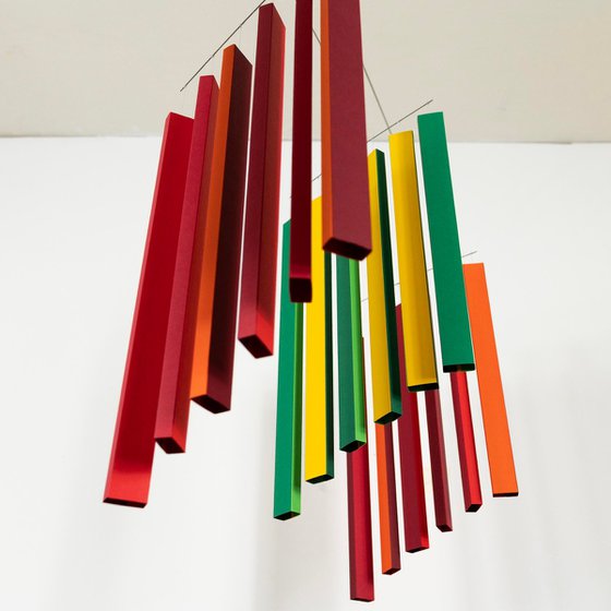 Moving stripes mobile No. 2
