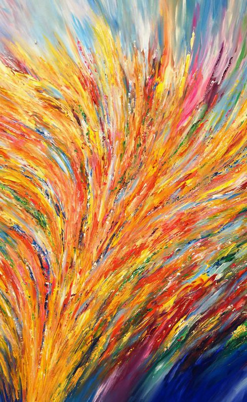 Yellow And Blue XL 1 by Peter Nottrott