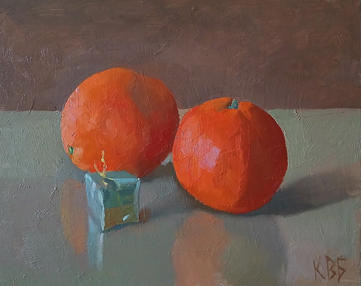 Oranges With A Gift By Vasyl Koval, 12 X 9, Artwork For Sale On Artfinder