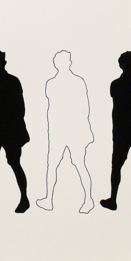 Three walking men V02 -  Tehos by Tehos