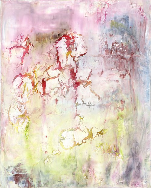 Mystical Moments 4 - Textural Abstract Painting  by Kathy Morton Stanion by Kathy Morton Stanion