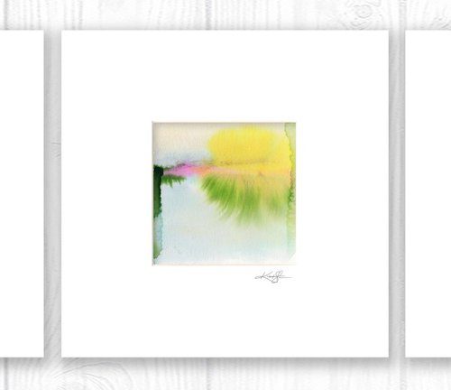 Meditations Collection 8 - 3 Abstract Paintings by Kathy Morton Stanion