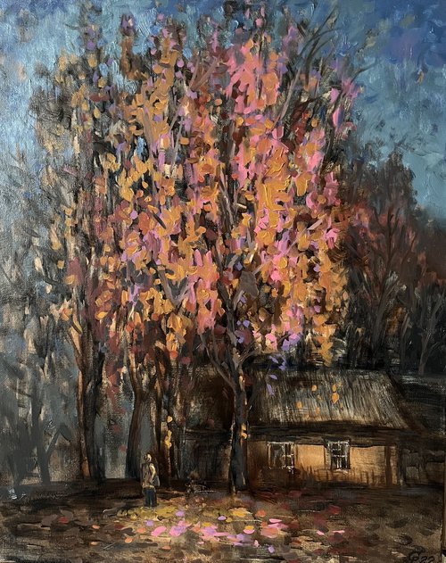 Ukrainian artwork November Evening by Roman Sergienko