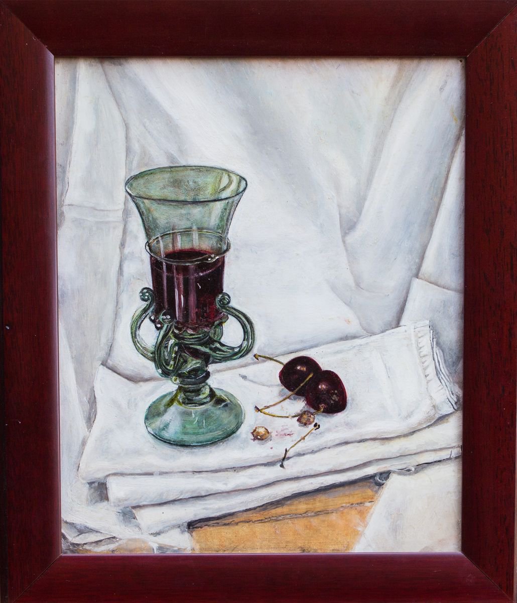 Czech Wine Glass by Gilly Reeves Hardcastle