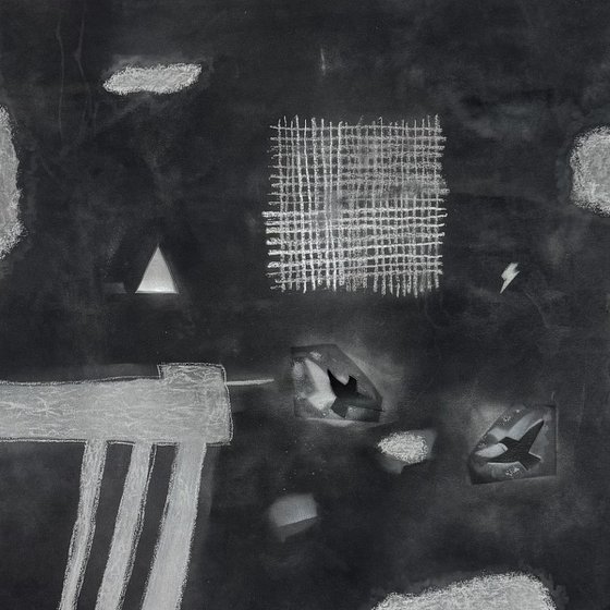 2 BLACK RESTLESS BIRDS A