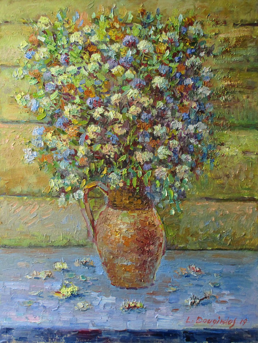 Wildflowers in the jug by Liudvikas Daugirdas