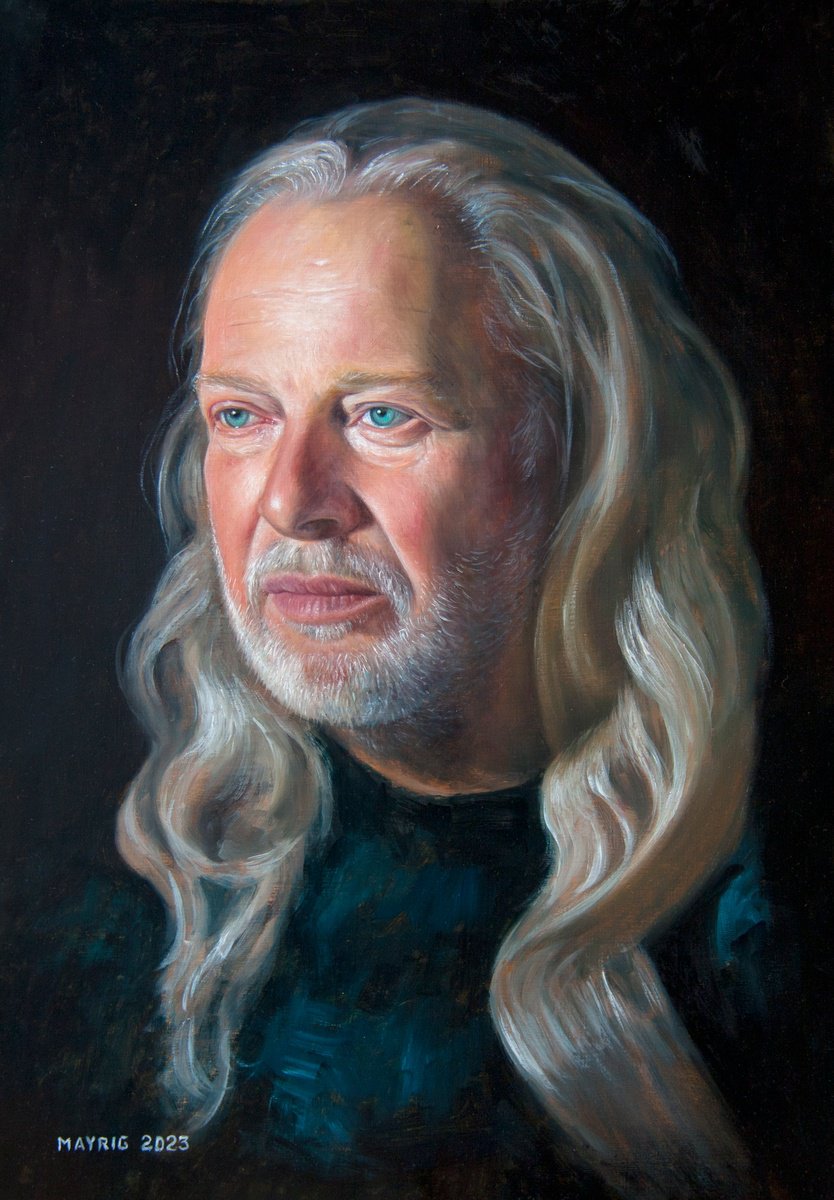 Photorealistic Oil Painting , Portrait Innkeeper By Mayrig Simonjan, 14 X 20, Artwork For Sale On Artfinder