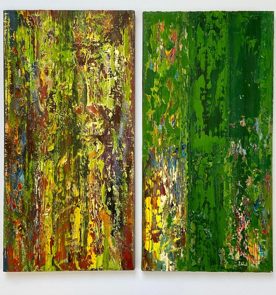 Warmth of Wood. Diptych