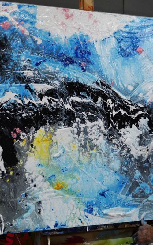 Jelly Dynamite 160cm x 100cm Texture Abstract Art by Franko