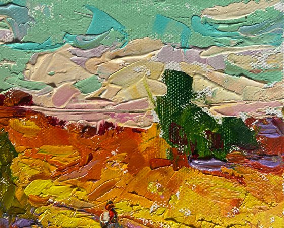A light breeze in the field