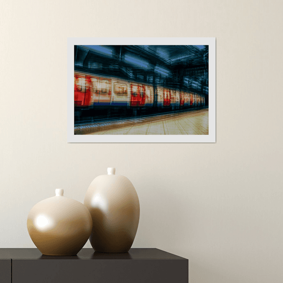 London Vibrations - Abstract Vision of The Tube. Limited Edition 3/50 15x10 inch Photographic Print