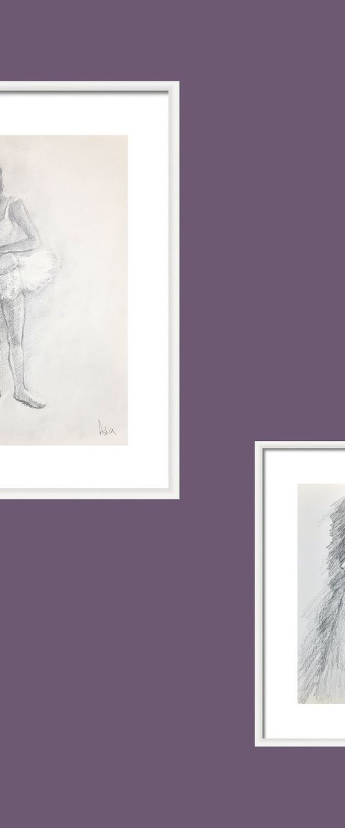 Set of two Ballerinas 4 and 7 by Asha Shenoy