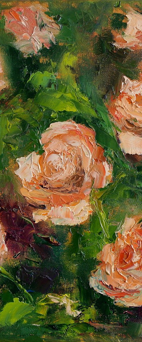 Cream Wild Roses by Juri Semjonov