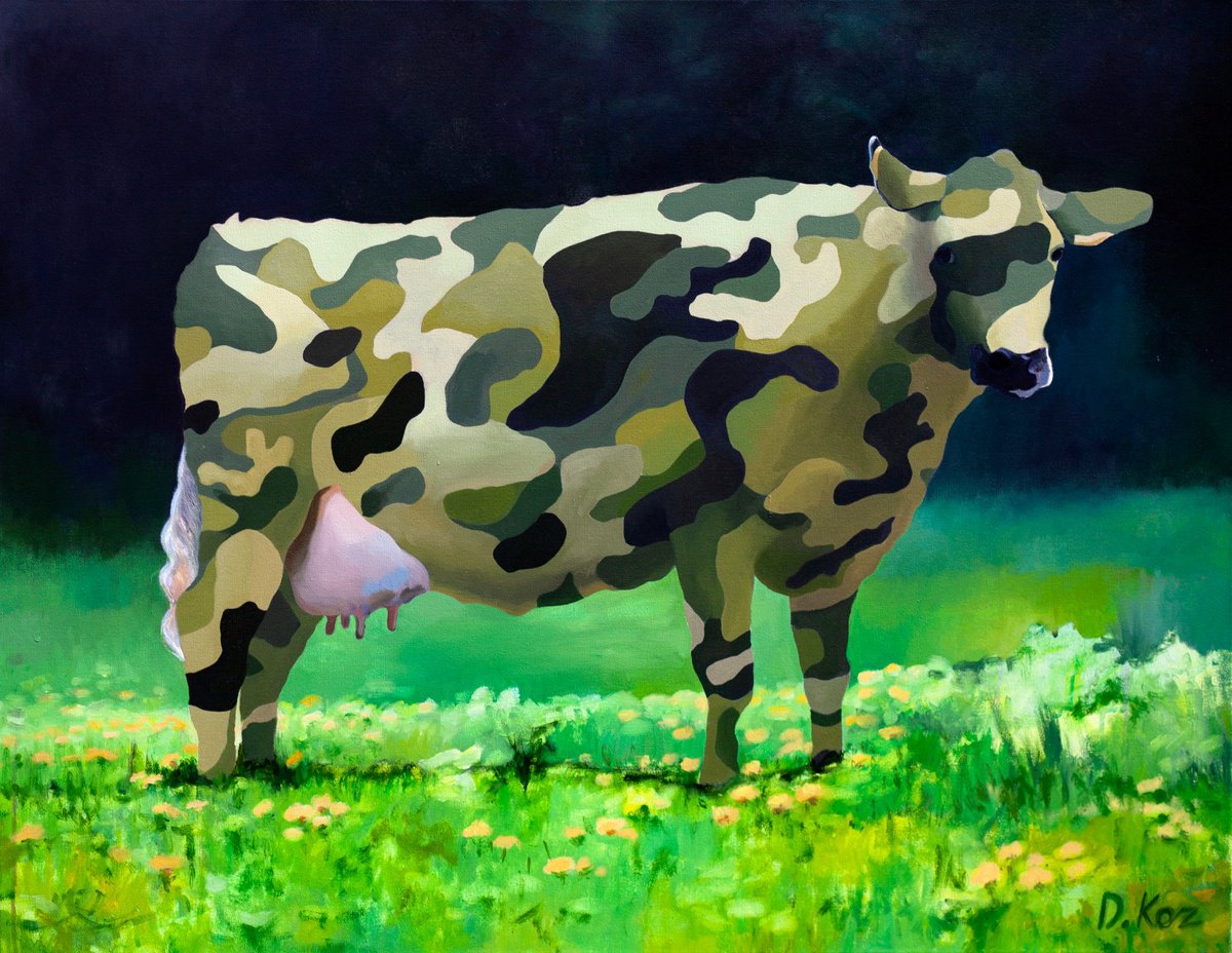 Ukrainian cows by Daniel Kozeletckiy