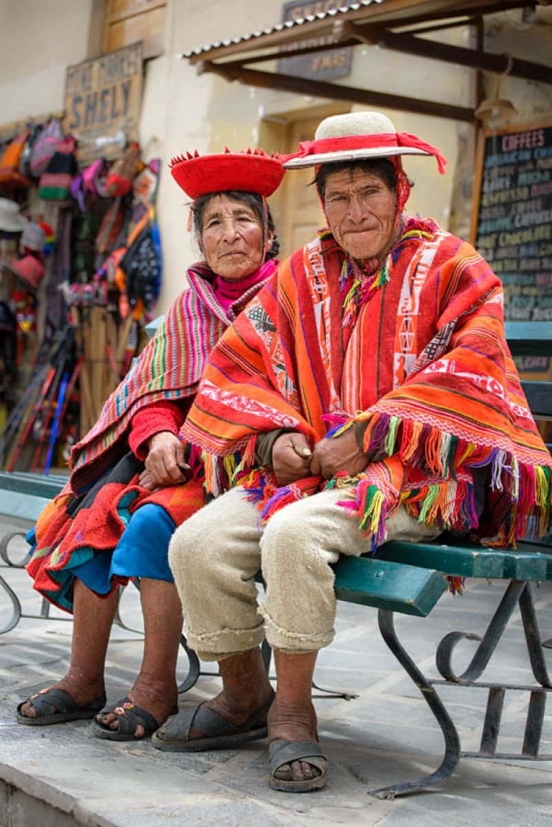 Urubamba Couple 2, Peru A3 by Ben Robson Hull