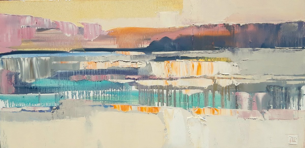 Morning Lake By Lesya Ros, 31 X 16, Artwork For Sale On Artfinder