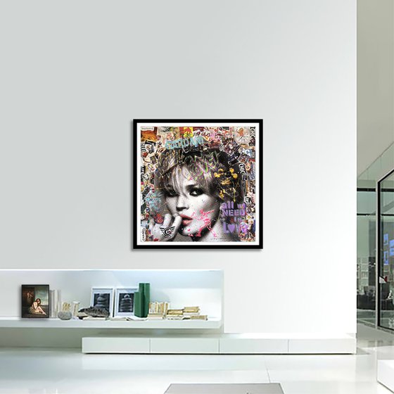 Kate Moss Cartier -Painting on Paper(300 gsm)