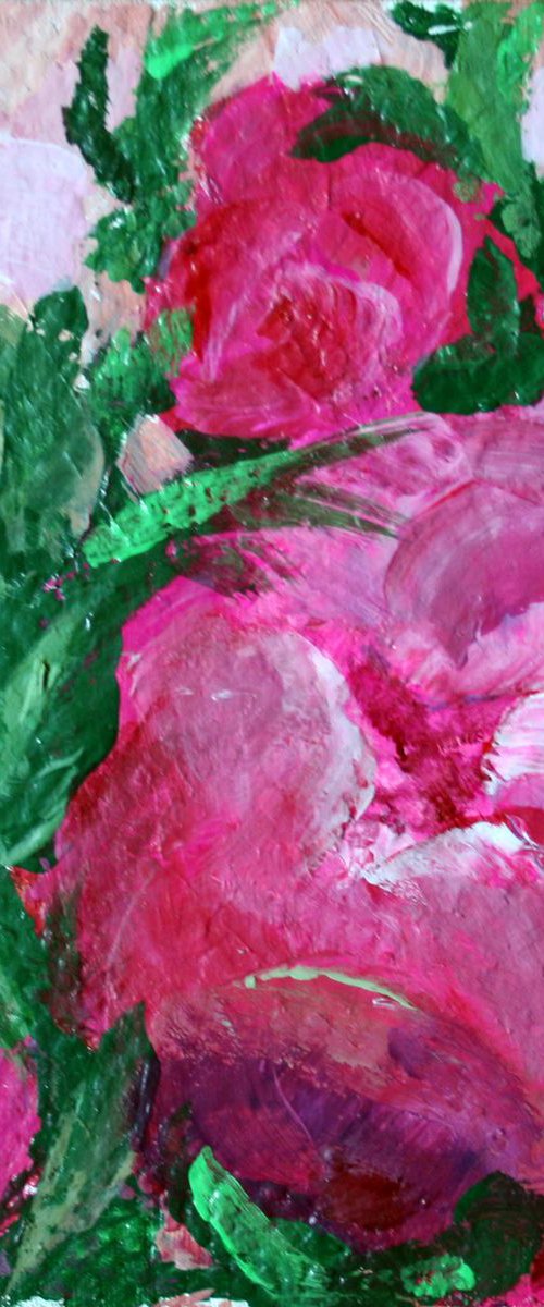 Peonies 002 / Original Painting by Salana Art