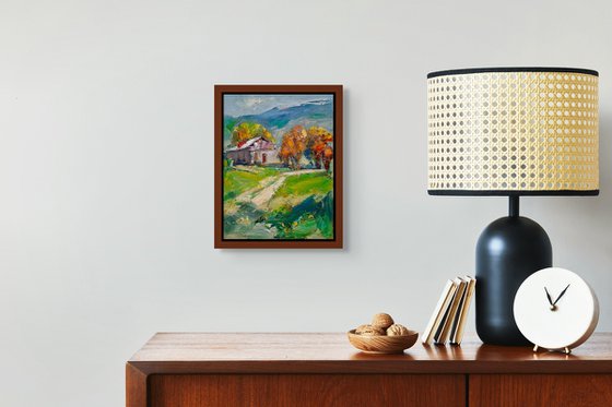 Autumn Road to the Cottage