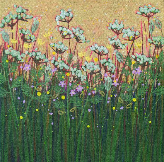 Garden with Queen Anne's Lace