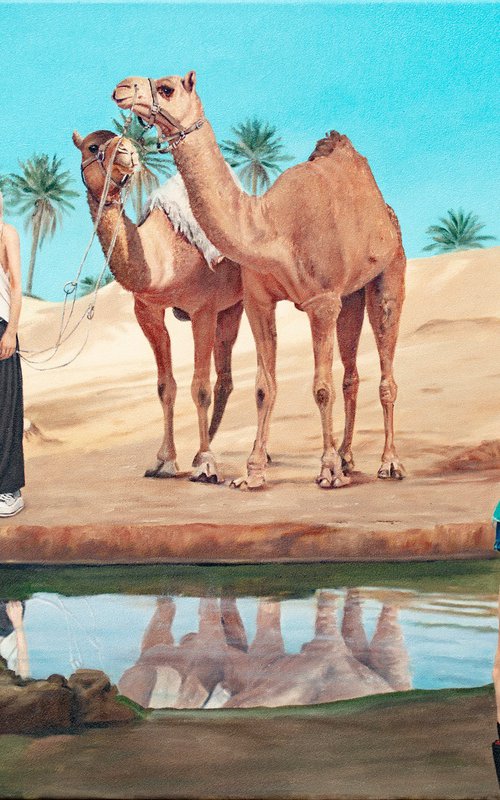 Portrait "Two Camels" by Nataliya Bagatskaya