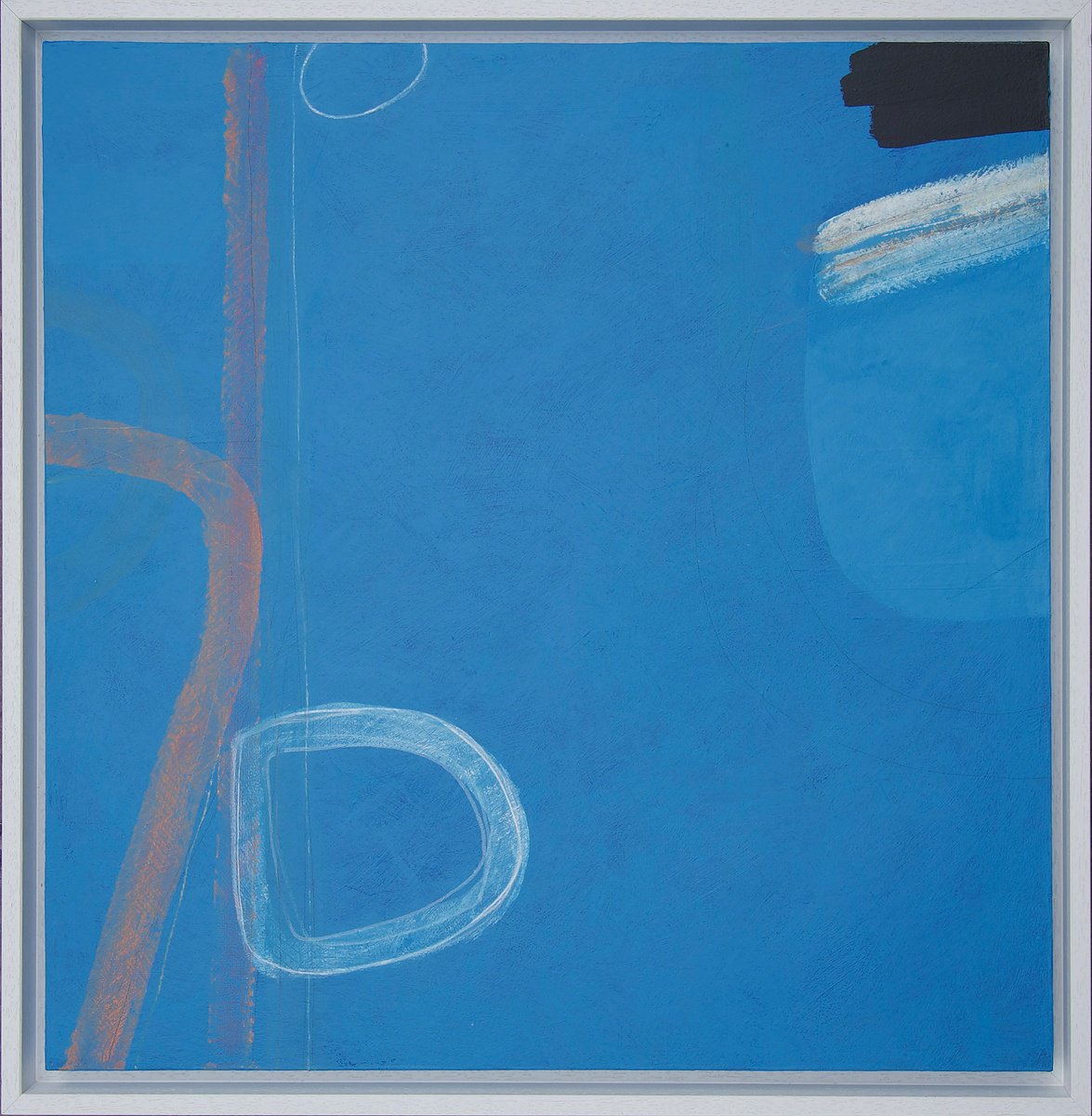 Organic Abstract Acrylic Painting By Adrian Bradbury, 21 X 21, Beneath The Surface, Original Artwork