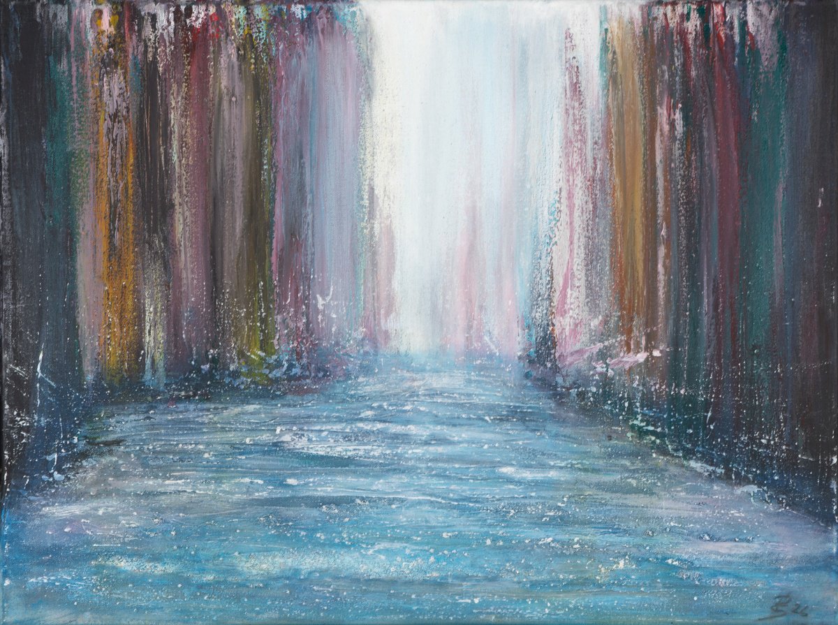 Surrealistic Painting , Way Out Ii By Peter Stahr, 31 X 24, Artwork For Sale On Artfinder