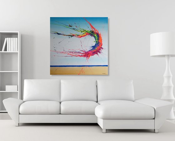 Summer Phenomenon III (Spirits Of Skies 100206) - 100 x 100 cm - XXL (40 x 40 inches)