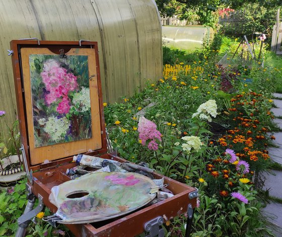 Hydrangea Painting