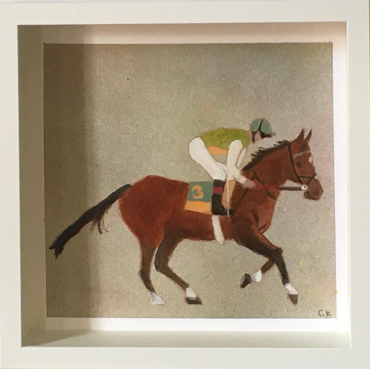 Illustrative Portrait Painting By Chihiro Kinjo, 11 X 11, Favourite Thing 2, Original Artwork