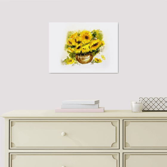 Vase of Sunflowers 1