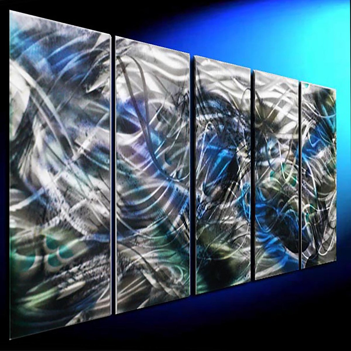 Abstract Painting By Dong Su, 64 X 25, Winter Rhapsody, Original Artwork