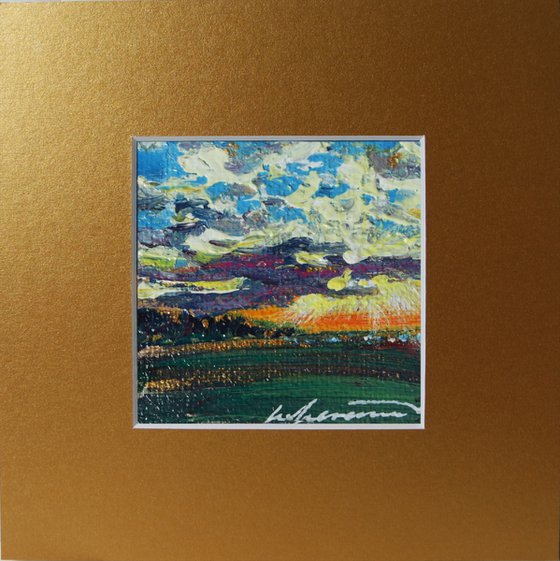 'THE TILLED FIELDS' - Miniatur Painting und Mat