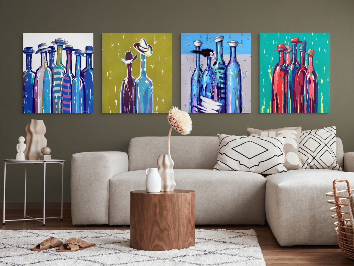 Urban And Pop Acrylic Painting , Hawaiian Party In Venice By Evgen Semenyuk, 110 X 31, Artwork For Sale On Artfinder