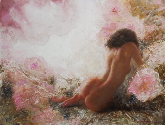 В обятьях цвето.Анна Добродий