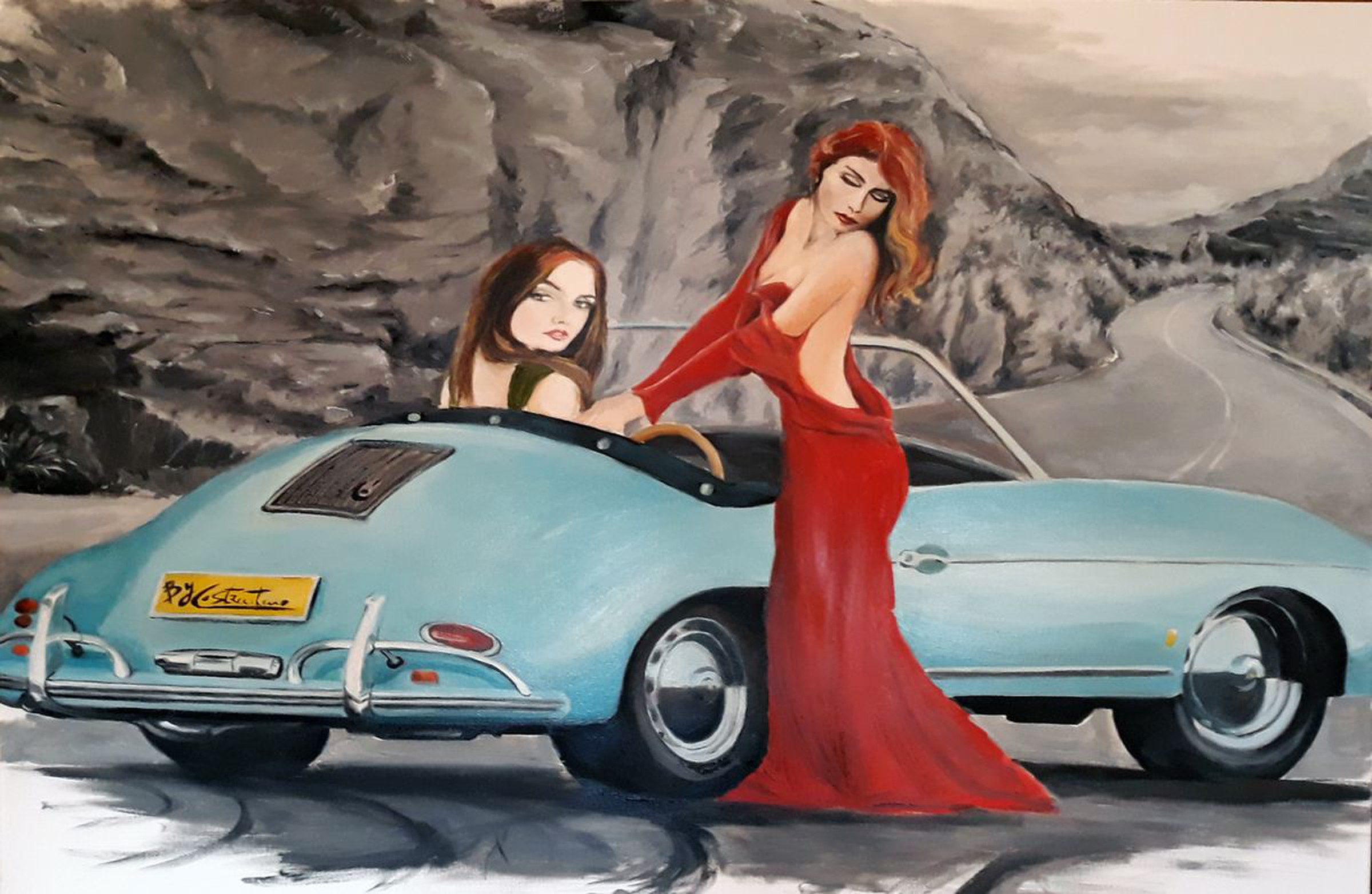 Women And Muscle Cars By Giuseppe Costantino Artfinder