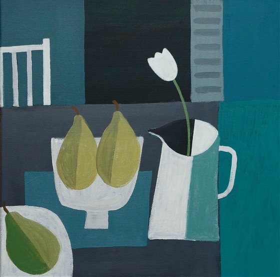 Three Pears & A Tulip