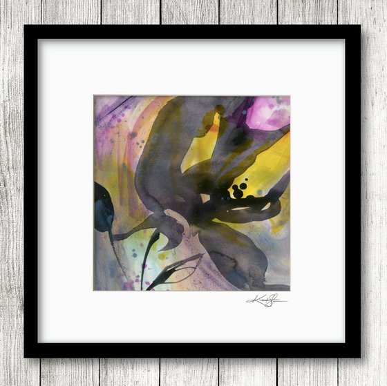 Organic Impressions 2022-p1 - Abstract Flower Painting by Kathy Morton Stanion
