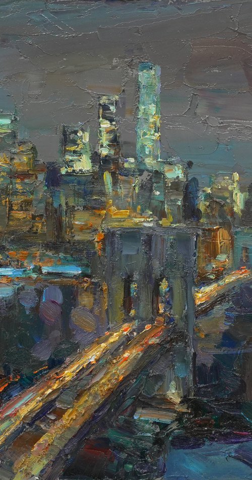 Light of the night city by Sergei Chernyakovsky
