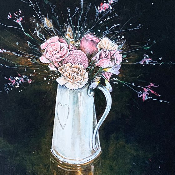 Flowers and jug