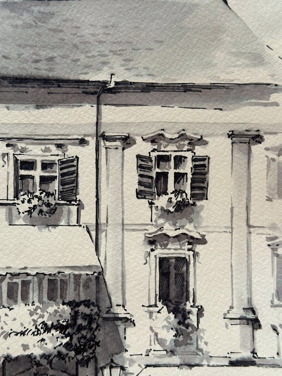 Flower balcony in Ptuj